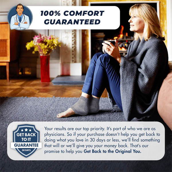 Dr. Frederick's Original Moisturizing Heel Socks 2 Pairs for Dry